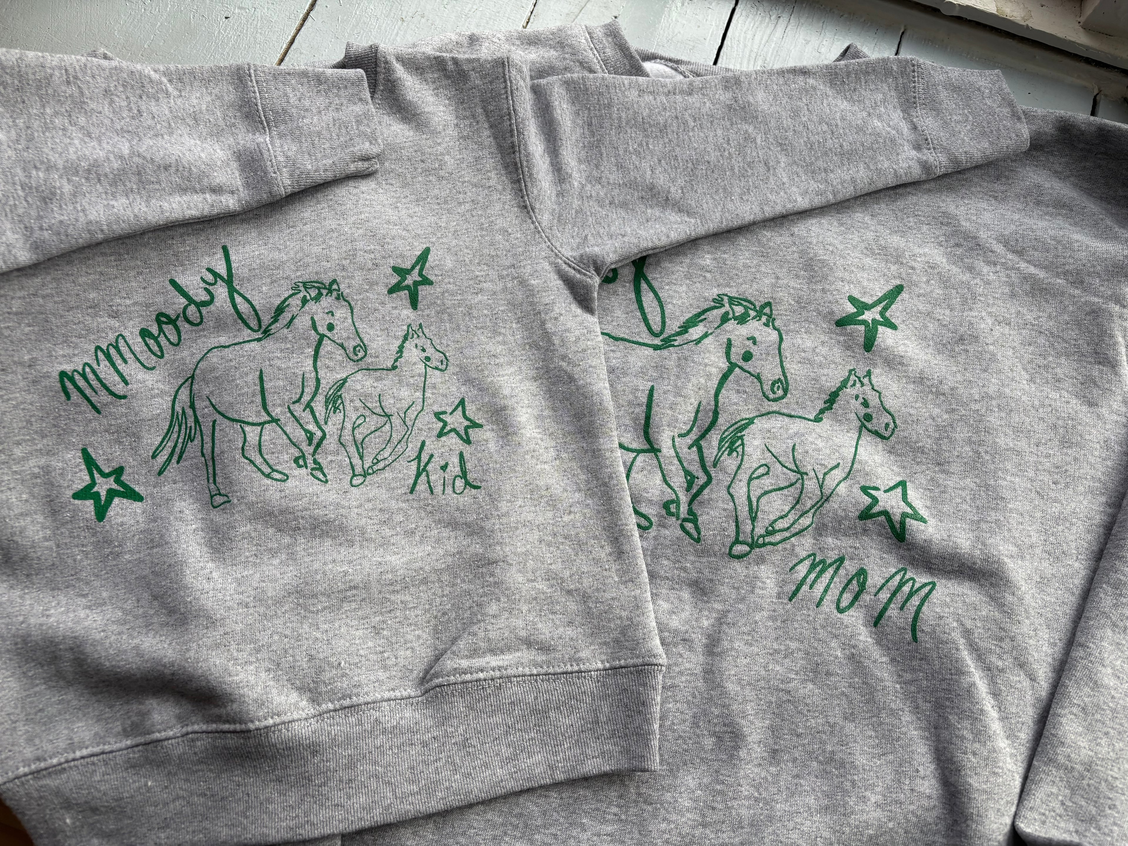 Mmoody mom pony crewneck image 1